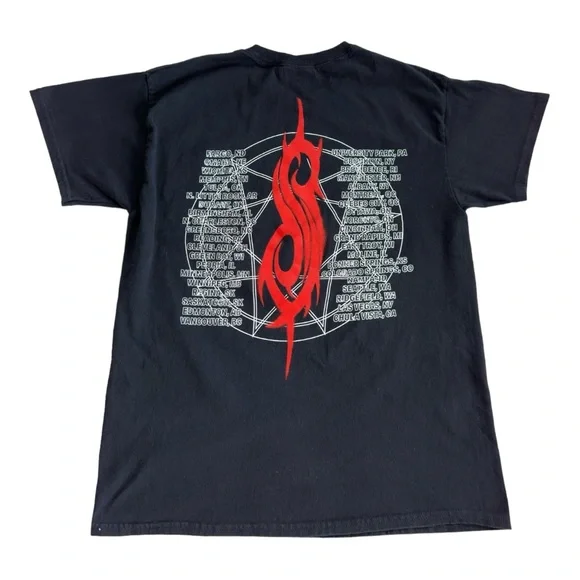 Slipknot 2022 North American Tour T Shirt Black Size Large - Picture 2 of 8
